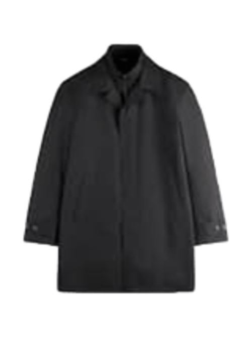 Impermeabile da uomo in popelin tecnico, colore nero FAY | NAM62510160AXXB999
